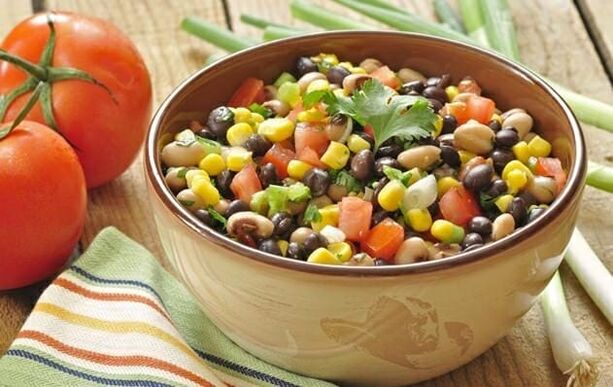 Dietary vegetable salads can be included in the menu for weight loss due to proper nutrition