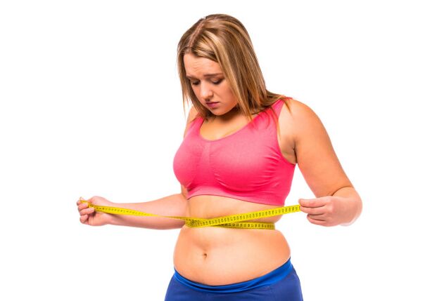 Fast diets did not rid the girl of body fat