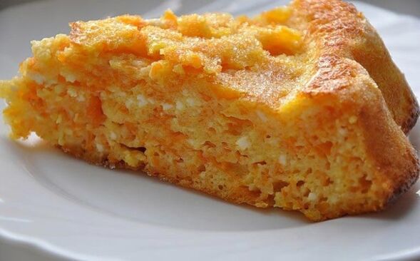 Carrot casserole is a delicious dessert for weight loss on the Maggi diet